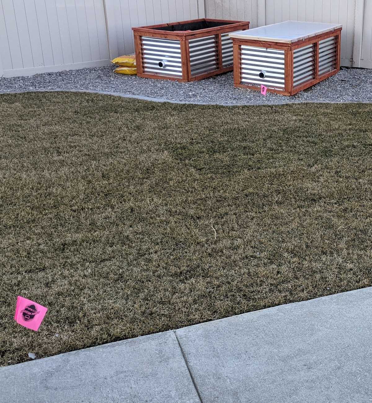 Backyard landscape project